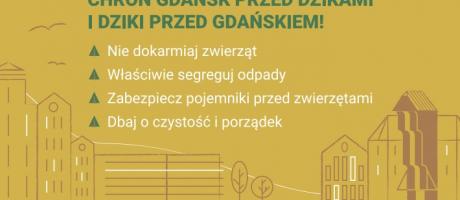 Akcja informacyjna Urzędu Miasta w Gdańsku "Dzik jest Dziki" 