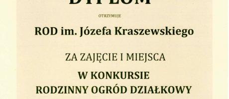 ROD im. Józefa Kraszewskiego laureatem konkursu "Rodzinny Ogród Działkowy 2024" w Pruszczu Gdańskim